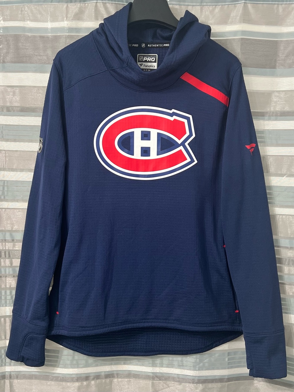 Fanatics Navy Montreal Canadiens NHL Authentic Pro Pullover Hoodie